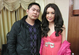 广州杏鑫与明星合影